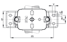 FAG直立式轴承座 S3092-H-N-FZ-BF-L + 23092B-K-MB, 剖分，用于带锥孔和紧定套的调心滚子轴承，毛毡密封，脂润滑